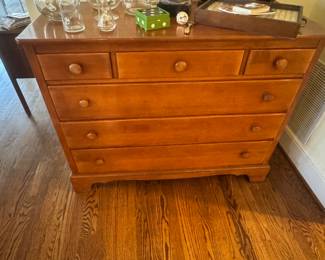 three over three antique chest