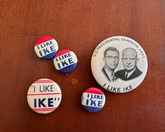 Vintage IKE buttons
