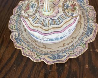 antique cheese dish