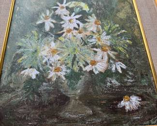 Large floral painting 