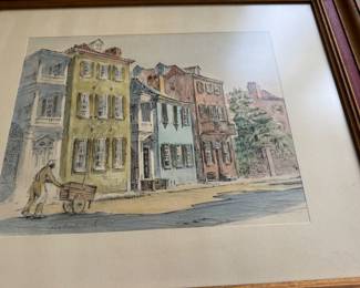 One of a pair of Charleston prints