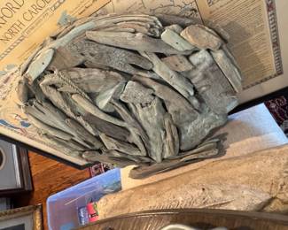 Large shell made from drift wood