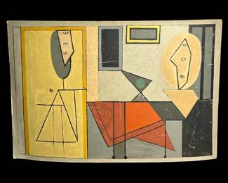 Reproduction, Pablo Picassos The Studio, Signature On Bottom