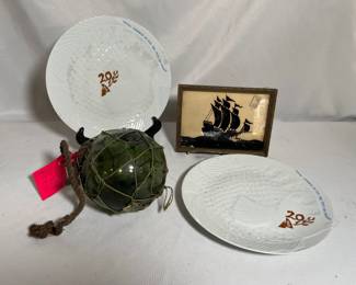 Float, Clipper Ship Art, Ocean Plates France