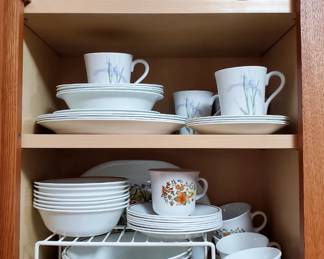 Corelle and Corning dishes