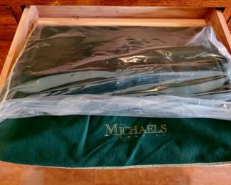 Mission Oak China Cabinet Hutch - one drawer with Silverware Insert