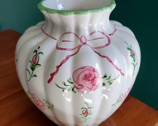 Portugal Vitoria by Porta Pink Rose Vase