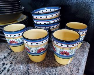 Pier 1 Alexandria cups and bowls