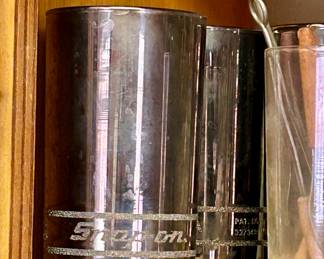Snap on bar glasses