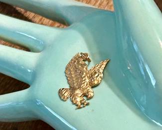 gold eagle pendant
