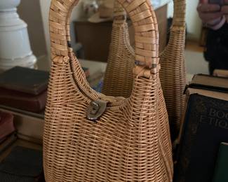 Vintage wicker handbag