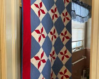 Red white and blue quilt