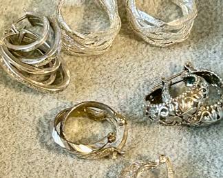 sterling hoops
