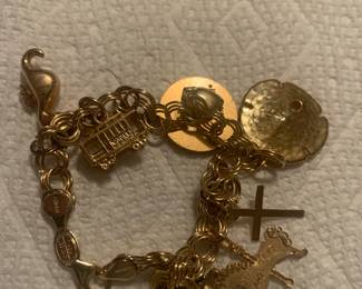 14k charm bracelet