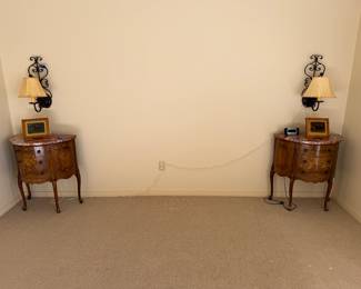 Pair of iron wall lights
French rewired $100
