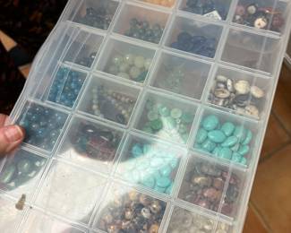 Lots of semi precious stones…according to size you wish to purchase