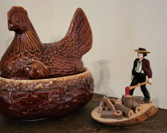 McCoy pottery chicken