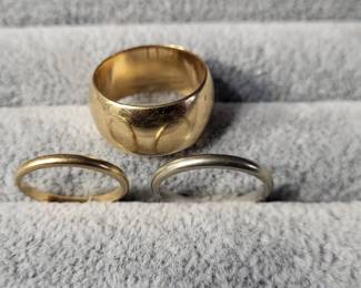 14kt wedding bands.