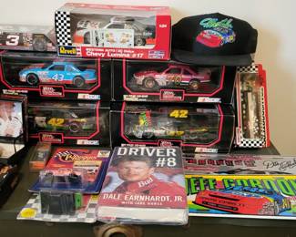 Nascar memorabilia.