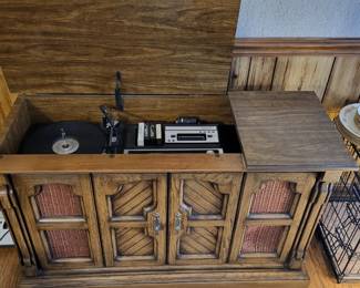 Vintage record player.