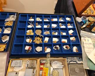 Collectible Military and other Pin Backs