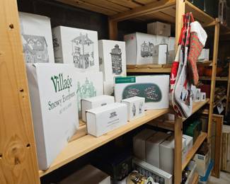 Large Number of Christmas Village Department 56