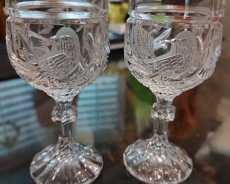 Hofbauer, "The Birds Collection"/Bavaria, 2 wine glasses