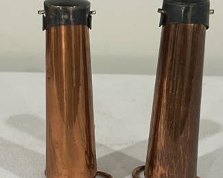 Vintage Taxco Mexican Copper S & P Shakers