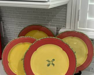 Set of 4 Pfaltzgraff Pistoulet Dinner Plates, 11"