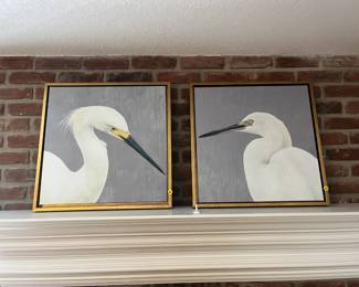 White Egret paintings