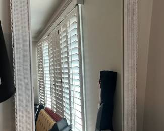 White Wicker Mirror