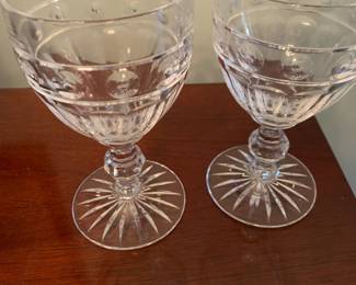 Pair of crystal glasses