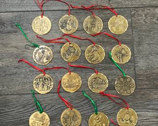 Solid Bronze Christmas Ornaments by Wendell August