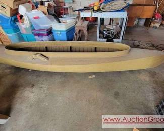 1 Hunting Skiff. 152 long x 42 wide x 15 deep. It appears to be sea worthy