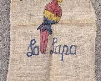 1 CAFE DE COSTA RICA La Lapa. VINTAGE Coffee Burlap Bag