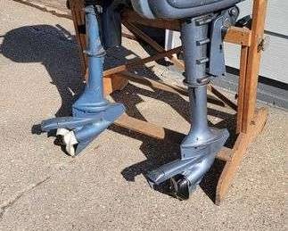 1 TWO Evinrude LIGHTWIN Outboard Motors