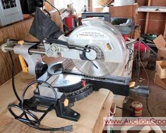 1 Chicago Electric 10 Compound Slide Miter Saw