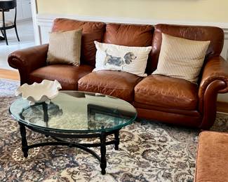 Klaussner all leather Couch- $1000
Excellent condition
Coffee table -$200