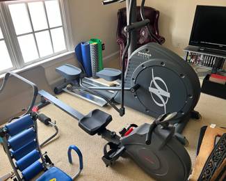 Elliptical -$150
Rowing machine-$150