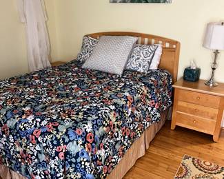 Queen Bed and nightstand $200
Mattress and boxspring included