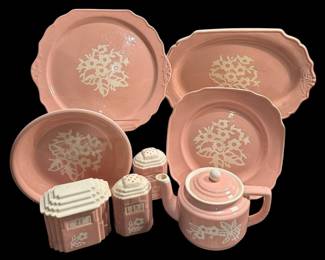Pink Cameo Ware By Harker Pottery Co