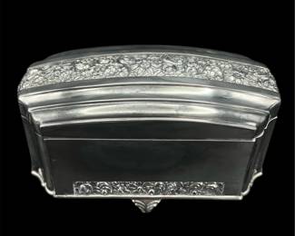 Jennings Brothers Silver Plate Trinket Box