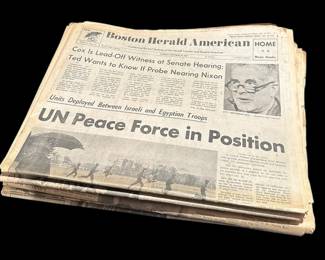Nixon Newspapers From Boston Papers