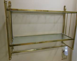 brass wall shelf