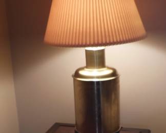 brass lamp, pair
