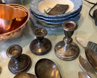 Sterling Candleholders 
