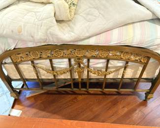French Brass Bed Footboard 