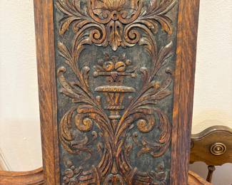 Hand carved panel