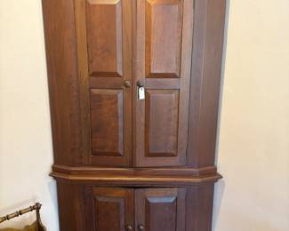 Cherry Corner Cupboard 