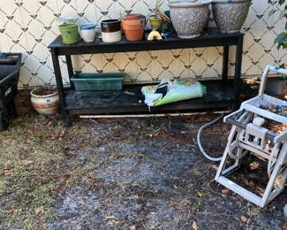 Nice Potting Bench and Pots